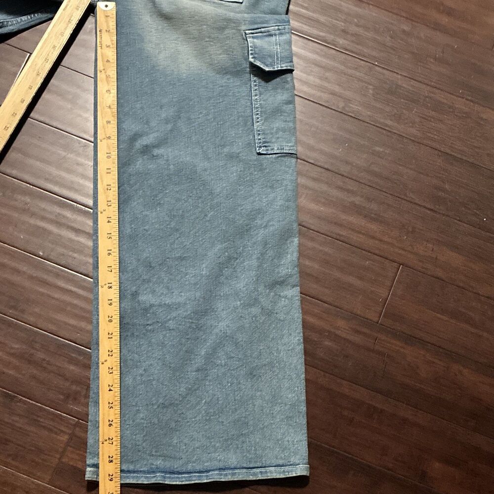 NEW True Religion Cargo Jeans Jessie Super Baggy Big T Drawstring Wide Leg 29 - Picture 11 of 16